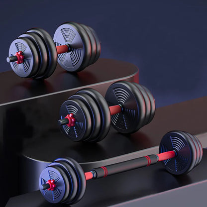 5-44lbs Adjustable Dumbbell to Barbell Set – Home Gym Strength Training Weights