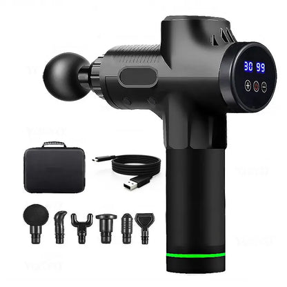 Deep Tissue Muscle Massage Gun – Electric Percussion Massager for Neck, Back & Legs