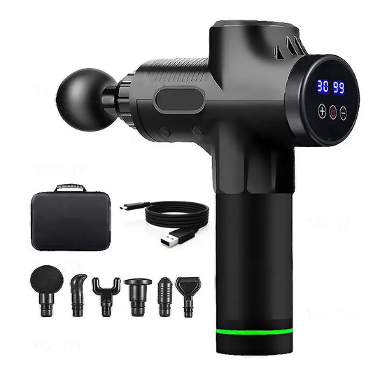 Deep Tissue Muscle Massage Gun – Electric Percussion Massager for Neck, Back & Legs