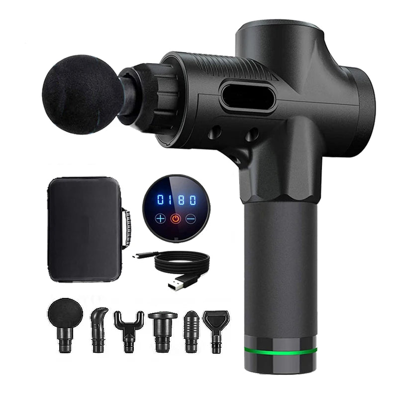 Deep Tissue Muscle Massage Gun – Electric Percussion Massager for Neck, Back & Legs