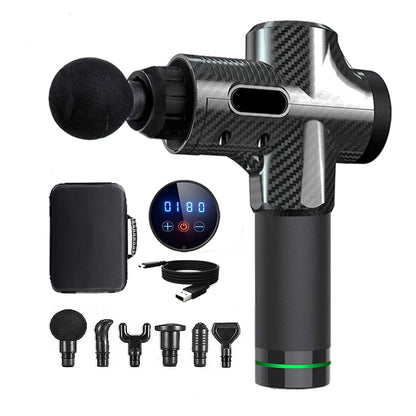 Deep Tissue Muscle Massage Gun – Electric Percussion Massager for Neck, Back & Legs